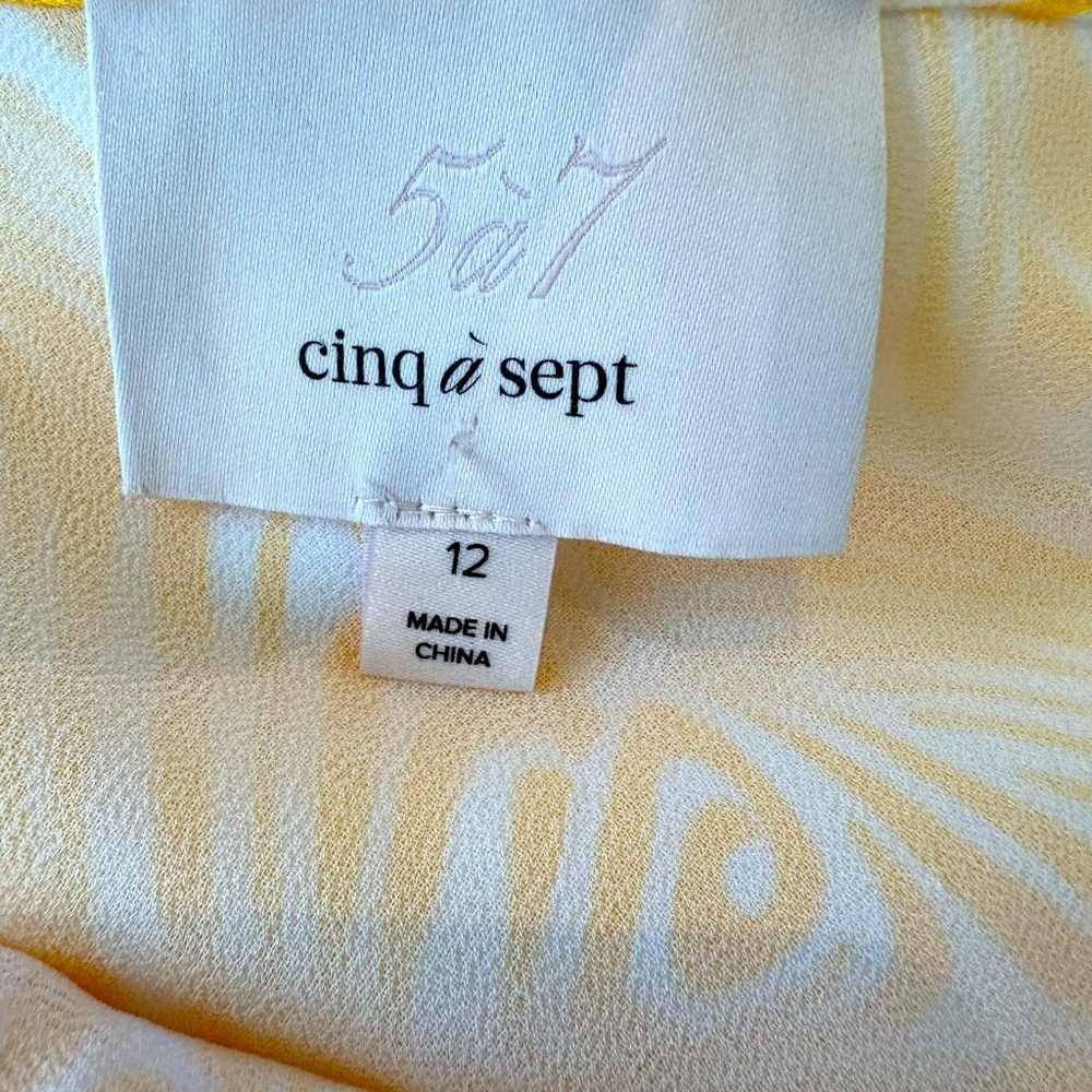 Cinq A Sept Valencia Printed Ruffle Midi Skirt - Picture 12 of 14